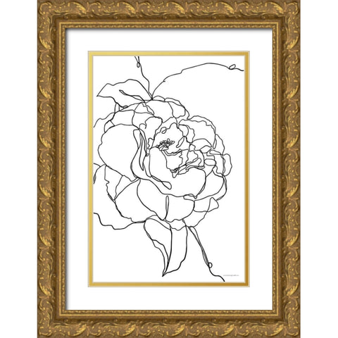 Beauty at Any Angle Gold Ornate Wood Framed Art Print with Double Matting by Kamdon Kreations