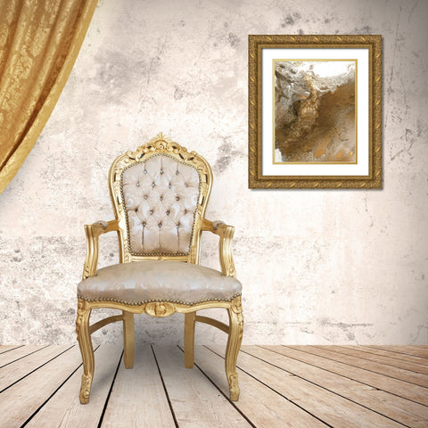 Light at the End of the Tunnel Gold Ornate Wood Framed Art Print with Double Matting by Kamdon Kreations