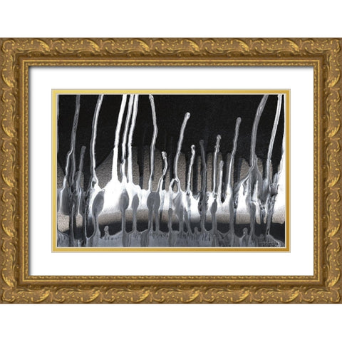 Framework  II Gold Ornate Wood Framed Art Print with Double Matting by Kamdon Kreations