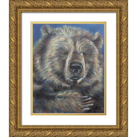 Gentle Giant     Gold Ornate Wood Framed Art Print with Double Matting by Kamdon Kreations