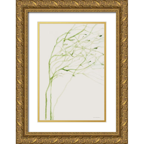 Thistle and Thatch Gold Ornate Wood Framed Art Print with Double Matting by Kamdon Kreations