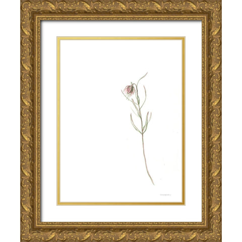 Arise Gold Ornate Wood Framed Art Print with Double Matting by Kamdon Kreations