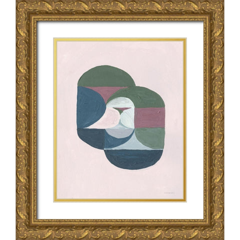 Kin Gold Ornate Wood Framed Art Print with Double Matting by Kamdon Kreations