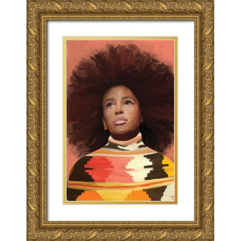 Radiance Gold Ornate Wood Framed Art Print with Double Matting by Kamdon Kreations