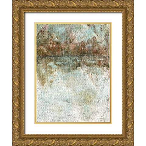 In Between Gold Ornate Wood Framed Art Print with Double Matting by Kamdon Kreations