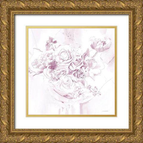 I Do Gold Ornate Wood Framed Art Print with Double Matting by Kamdon Kreations