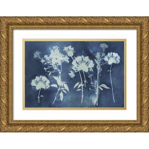 Faint Memories Gold Ornate Wood Framed Art Print with Double Matting by Kamdon Kreations