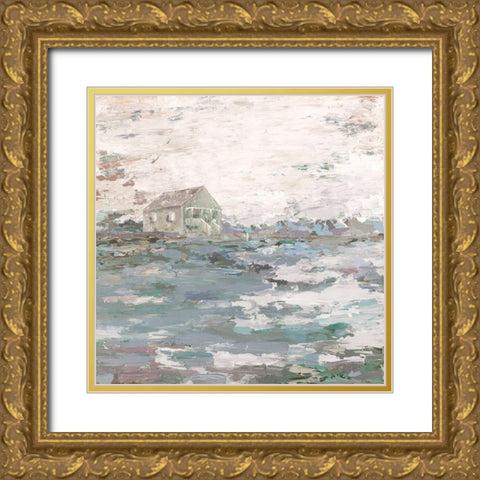 Home on the Range Gold Ornate Wood Framed Art Print with Double Matting by Kamdon Kreations