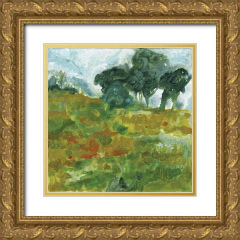 Near Future Gold Ornate Wood Framed Art Print with Double Matting by Kamdon Kreations