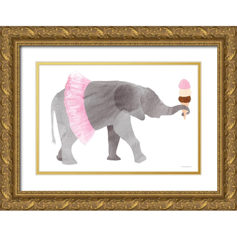 Neapolitan Gold Ornate Wood Framed Art Print with Double Matting by Kamdon Kreations