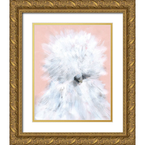 That Chick Has Great Hair Gold Ornate Wood Framed Art Print with Double Matting by Kamdon Kreations