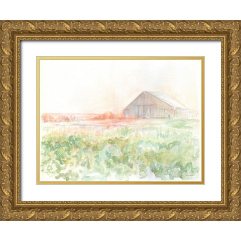 Just Before Supper Gold Ornate Wood Framed Art Print with Double Matting by Kamdon Kreations