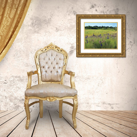 Bidwell Park Gold Ornate Wood Framed Art Print with Double Matting by Kamdon Kreations