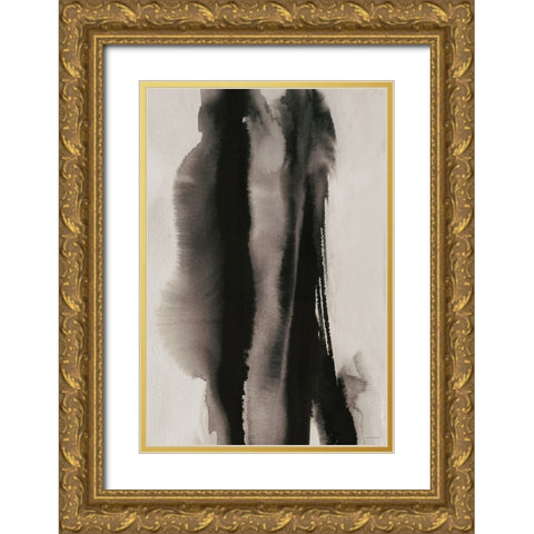 Inhale-Exhale Gold Ornate Wood Framed Art Print with Double Matting by Kamdon Kreations