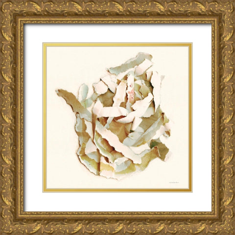 Nested With Grace Gold Ornate Wood Framed Art Print with Double Matting by Kamdon Kreations