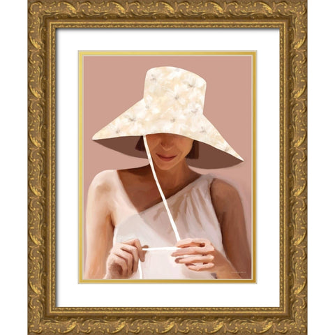 Sunny Day Shade Gold Ornate Wood Framed Art Print with Double Matting by Kamdon Kreations