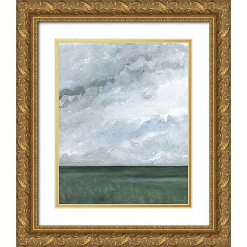 Monday Moods Gold Ornate Wood Framed Art Print with Double Matting by Kamdon Kreations