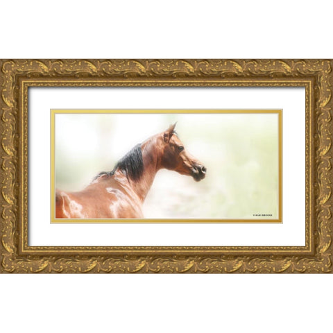 Rose III Gold Ornate Wood Framed Art Print with Double Matting by Brooks, Kari