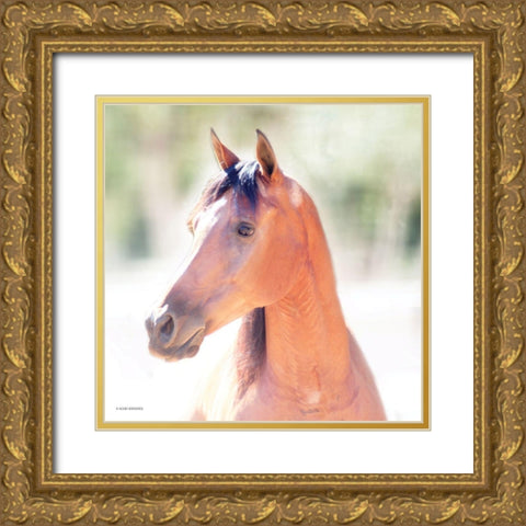 The Berry Gold Ornate Wood Framed Art Print with Double Matting by Brooks, Kari