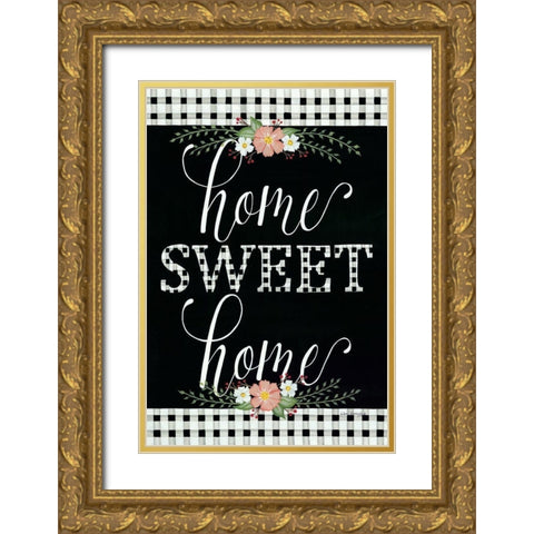 Sweet Cosmos Gold Ornate Wood Framed Art Print with Double Matting by Kennedy, Lisa