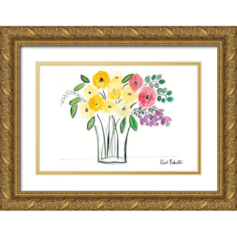 Fresh Finds at the Market Gold Ornate Wood Framed Art Print with Double Matting by Roberts, Kait