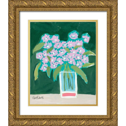 I Envy the Wildflowers Gold Ornate Wood Framed Art Print with Double Matting by Roberts, Kait