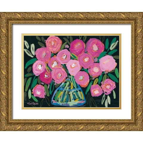 Bloom Loudly Gold Ornate Wood Framed Art Print with Double Matting by Roberts, Kait