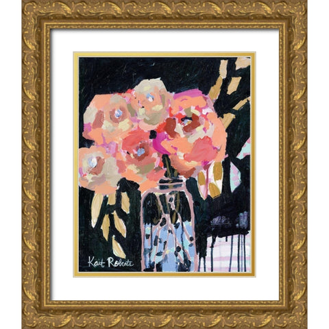 A Season of Waiting for These Blooms     Gold Ornate Wood Framed Art Print with Double Matting by Roberts, Kait