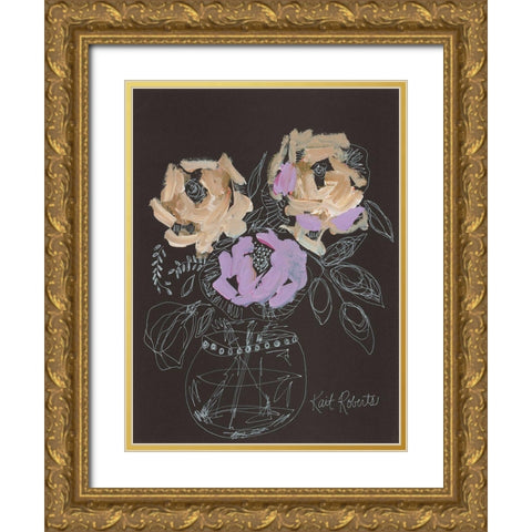 Swooning for You Gold Ornate Wood Framed Art Print with Double Matting by Roberts, Kait