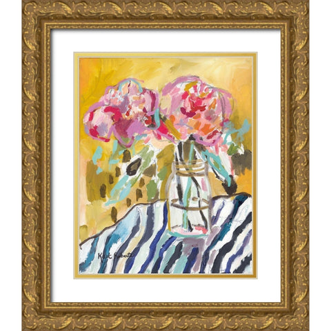 Never Stop Making Wishes Gold Ornate Wood Framed Art Print with Double Matting by Roberts, Kait