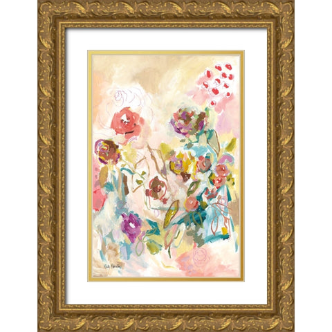 My Heart has Wings and I Can Fly Gold Ornate Wood Framed Art Print with Double Matting by Roberts, Kait