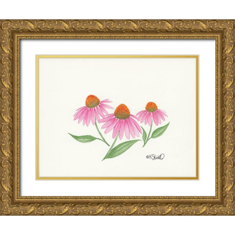 Dancing in the Breeze Gold Ornate Wood Framed Art Print with Double Matting by Sherrill, Kate
