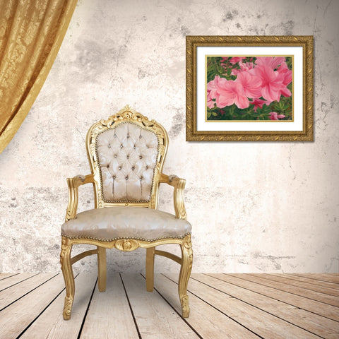 Eager Blooms Gold Ornate Wood Framed Art Print with Double Matting by Sherrill, Kate
