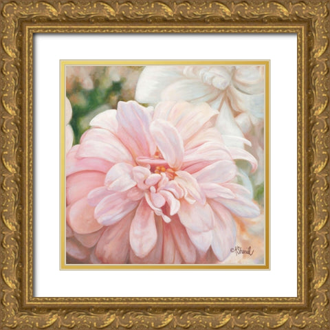 Luminous Petals Gold Ornate Wood Framed Art Print with Double Matting by Sherrill, Kate