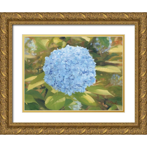 In the Garden Gold Ornate Wood Framed Art Print with Double Matting by Sherrill, Kate