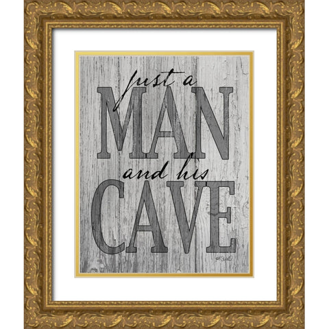 Mancave Gold Ornate Wood Framed Art Print with Double Matting by Sherrill, Kate