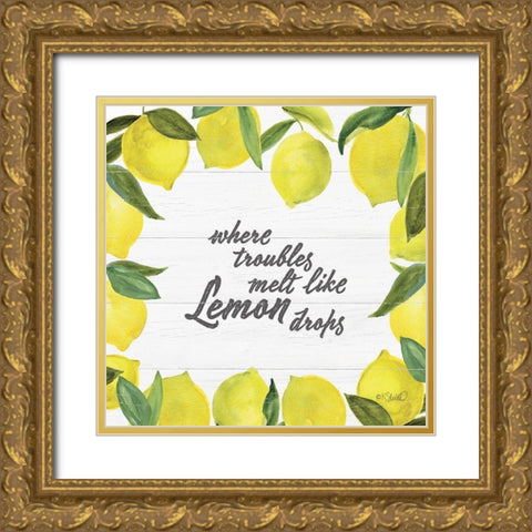 Where Troubles Melt     Gold Ornate Wood Framed Art Print with Double Matting by Sherrill, Kate