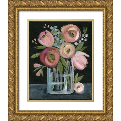 Bountiful Bouquet Gold Ornate Wood Framed Art Print with Double Matting by Sherrill, Kate