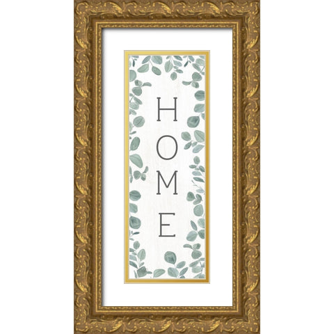 Home Eucalyptus II Gold Ornate Wood Framed Art Print with Double Matting by Sherrill, Kate