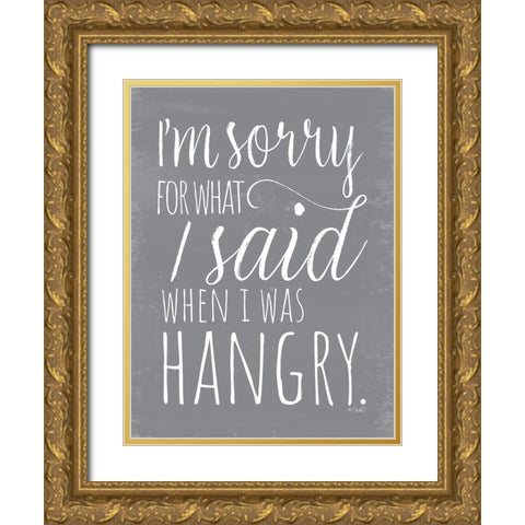 Hangry Gold Ornate Wood Framed Art Print with Double Matting by Sherrill, Kate