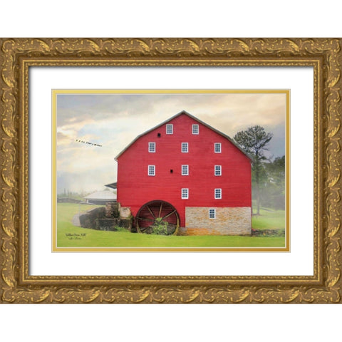 Willow Grove Mill Gold Ornate Wood Framed Art Print with Double Matting by Deiter, Lori