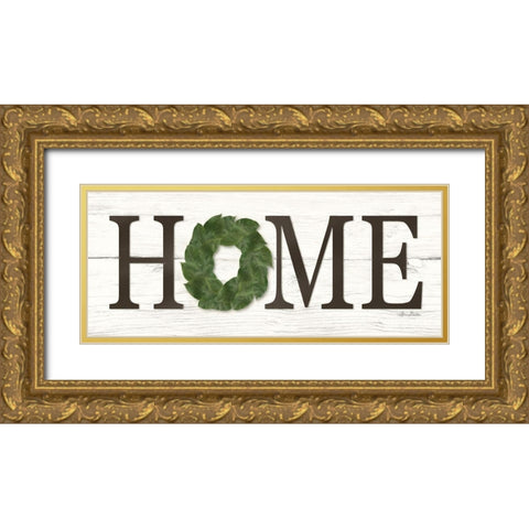 Home Gold Ornate Wood Framed Art Print with Double Matting by Deiter, Lori