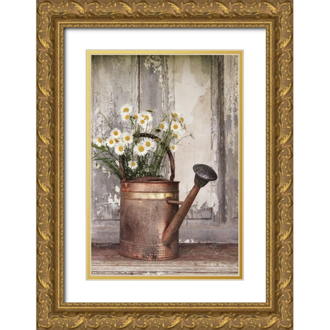 The Friendliest Flowers Gold Ornate Wood Framed Art Print with Double Matting by Deiter, Lori