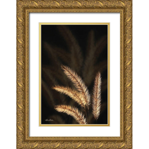 Golden Grass I Gold Ornate Wood Framed Art Print with Double Matting by Deiter, Lori