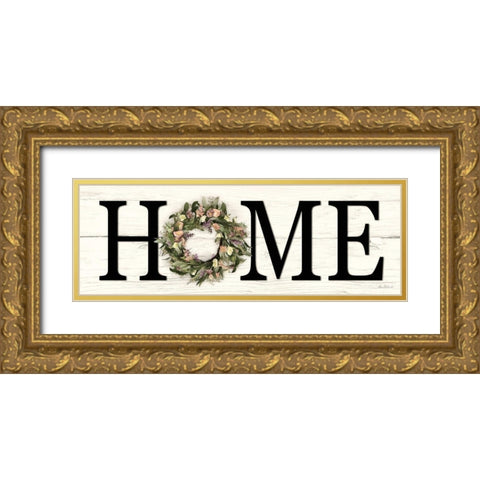 Summer Home Gold Ornate Wood Framed Art Print with Double Matting by Deiter, Lori