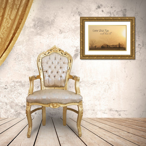 Come What May   Gold Ornate Wood Framed Art Print with Double Matting by Deiter, Lori