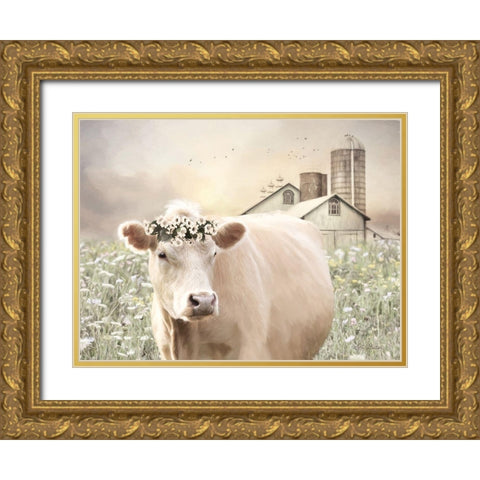 Sweet Lady   Gold Ornate Wood Framed Art Print with Double Matting by Deiter, Lori