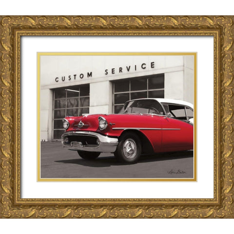 Custom Service Gold Ornate Wood Framed Art Print with Double Matting by Deiter, Lori