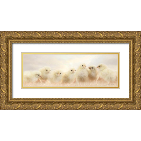 Spring Line Up Gold Ornate Wood Framed Art Print with Double Matting by Deiter, Lori