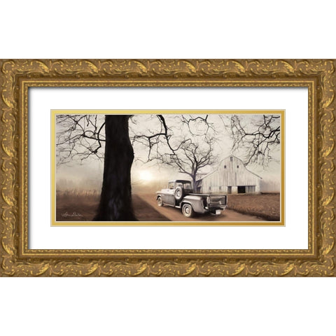 Millersburg Sunrise     Gold Ornate Wood Framed Art Print with Double Matting by Deiter, Lori